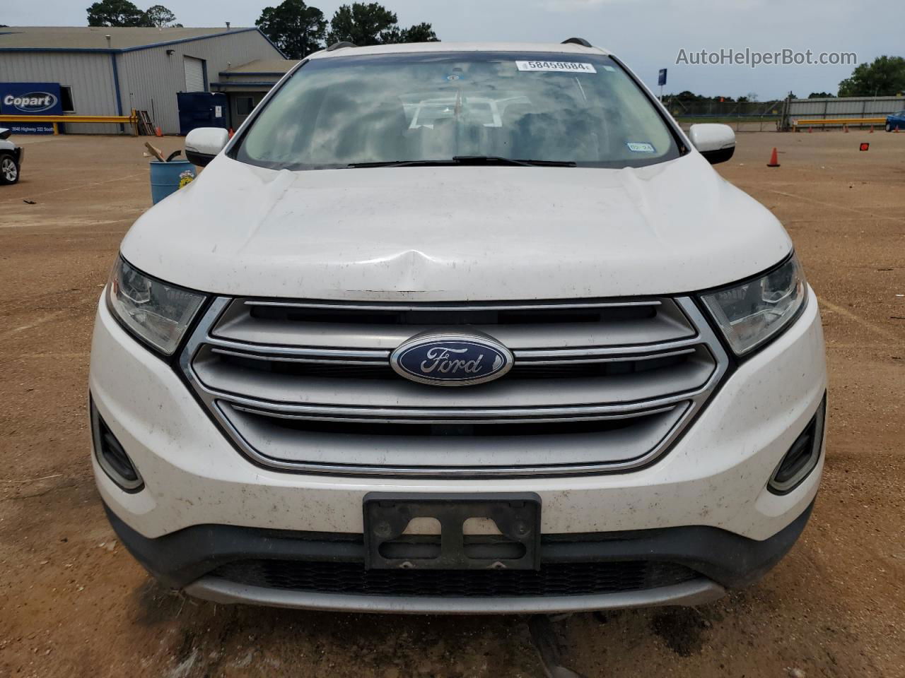 2016 Ford Edge Sel Белый vin: 2FMPK3J84GBC31003