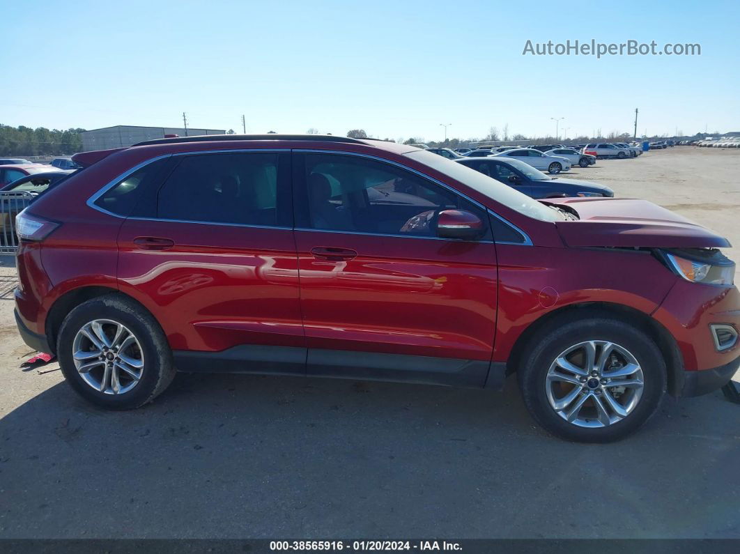 2017 Ford Edge Sel Красный vin: 2FMPK3J84HBB27161