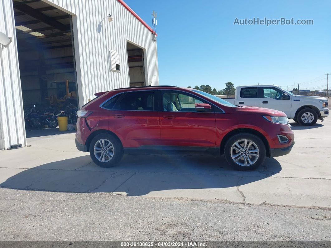 2017 Ford Edge Sel Red vin: 2FMPK3J84HBC44111