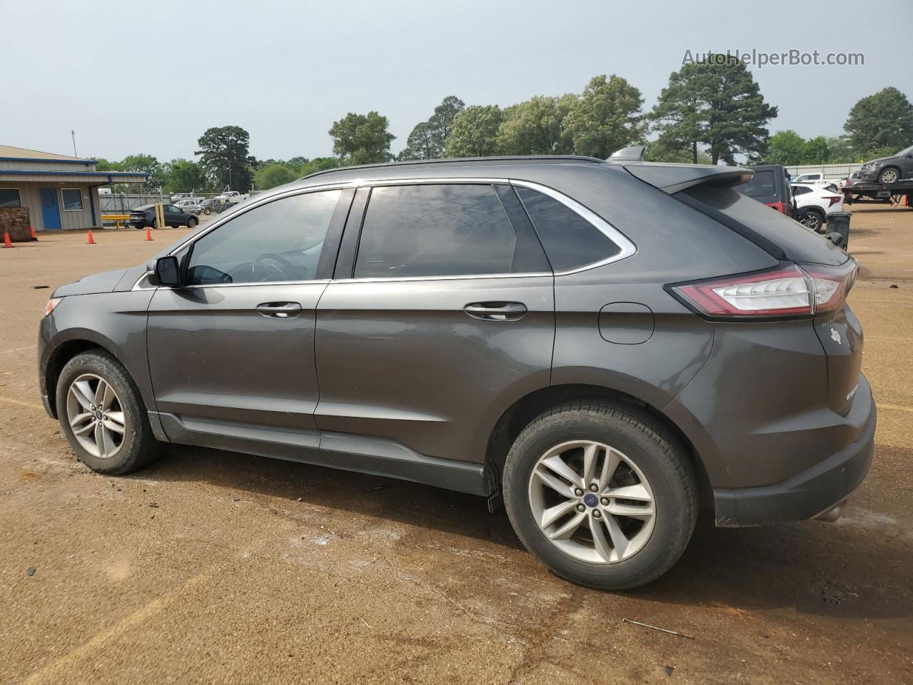 2018 Ford Edge Sel Gray vin: 2FMPK3J84JBB38702