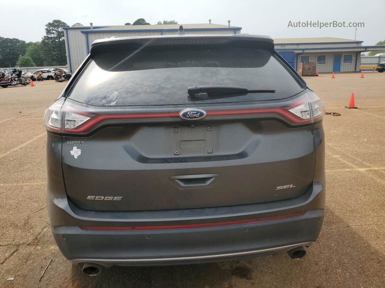 2018 Ford Edge Sel Gray vin: 2FMPK3J84JBB38702