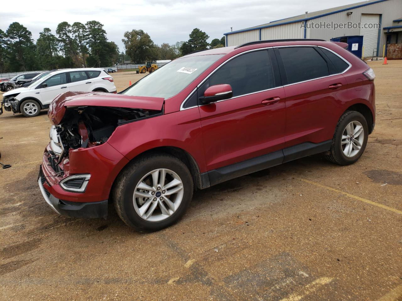 2018 Ford Edge Sel Red vin: 2FMPK3J84JBC00518