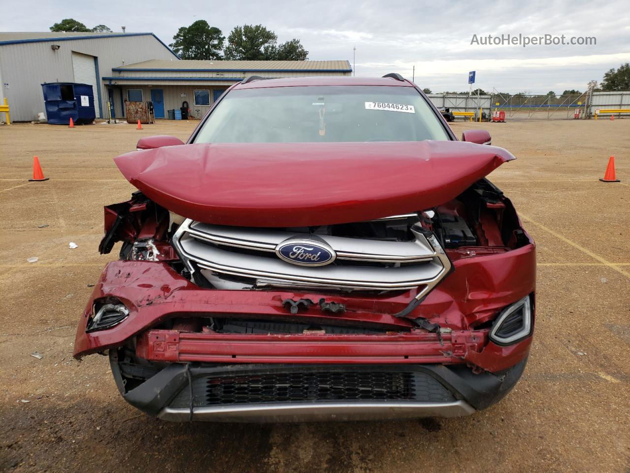 2018 Ford Edge Sel Red vin: 2FMPK3J84JBC00518