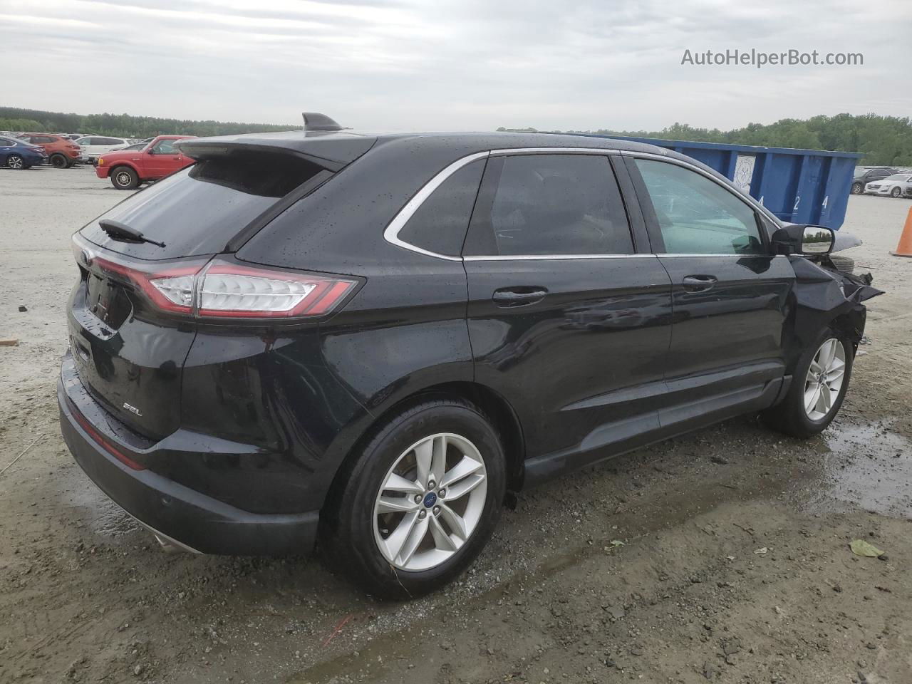 2016 Ford Edge Sel Black vin: 2FMPK3J86GBC04305