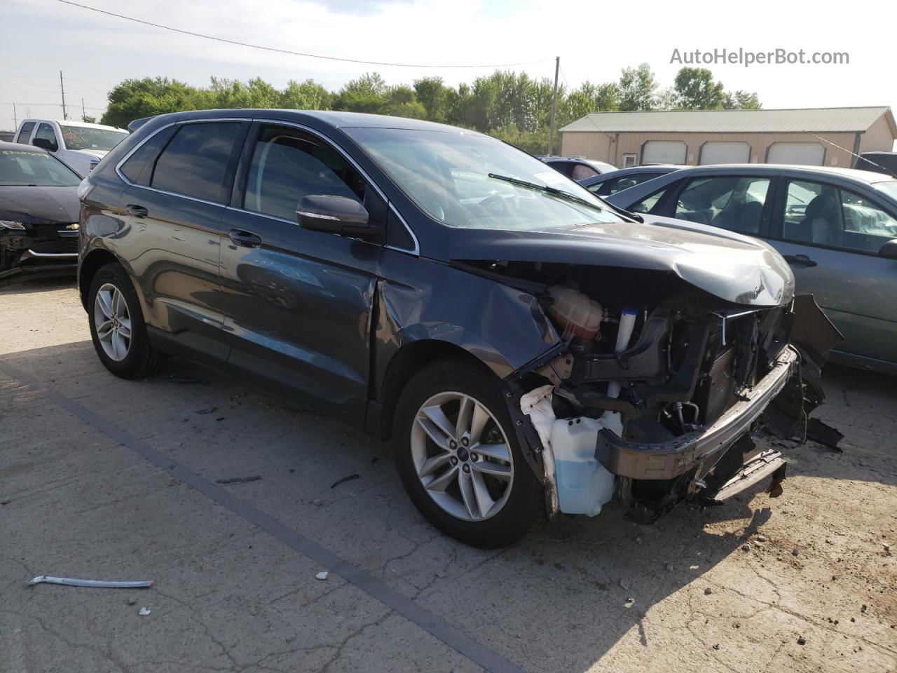 2017 Ford Edge Sel Gray vin: 2FMPK3J86HBC21025