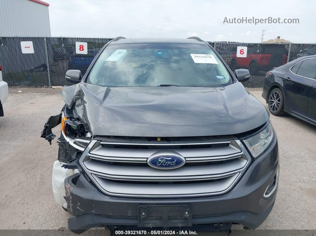 2017 Ford Edge Sel Gray vin: 2FMPK3J86HBC30937