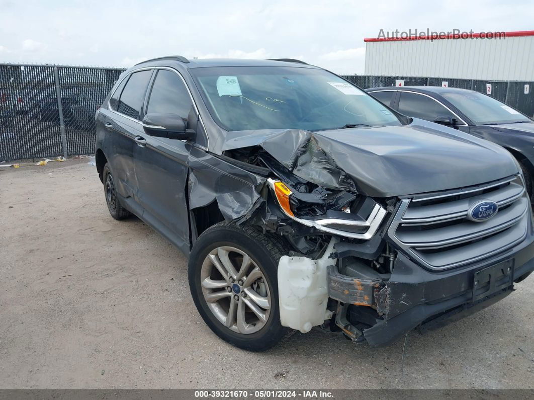 2017 Ford Edge Sel Gray vin: 2FMPK3J86HBC30937