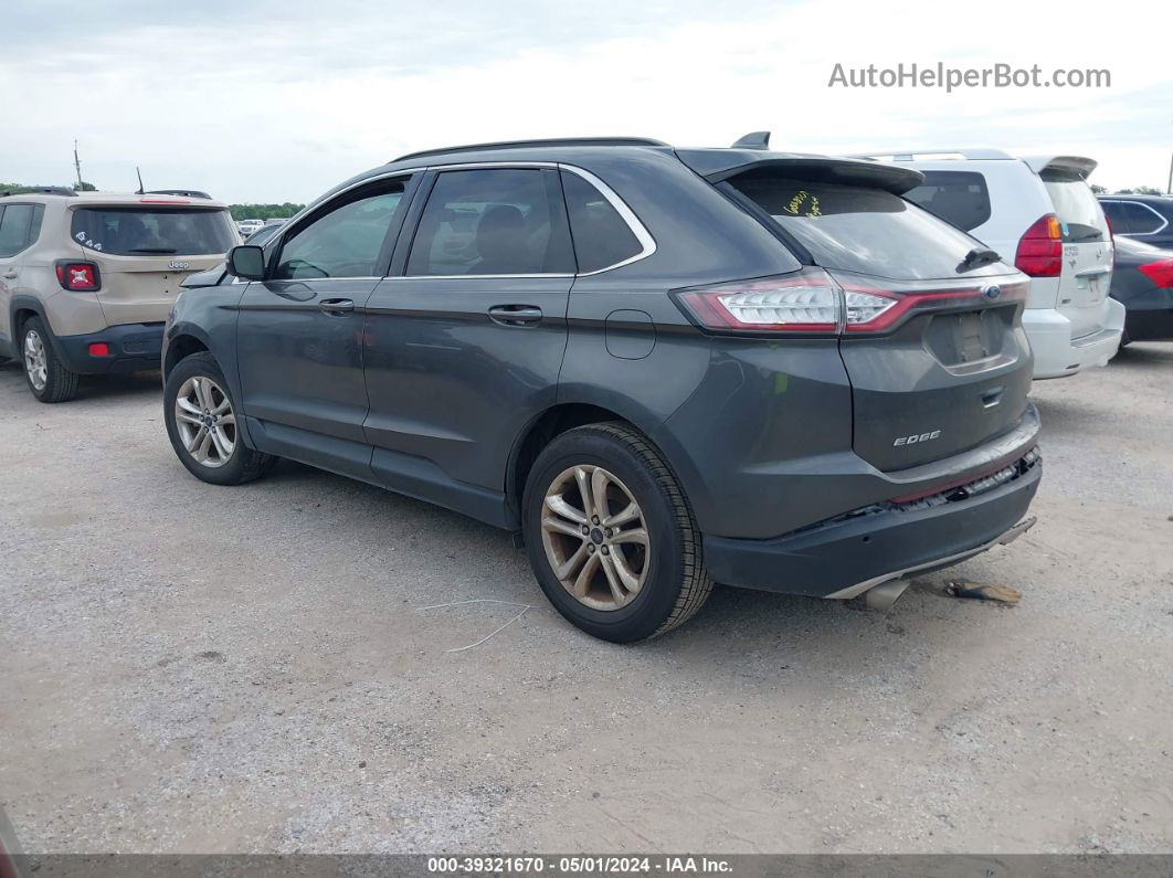 2017 Ford Edge Sel Gray vin: 2FMPK3J86HBC30937