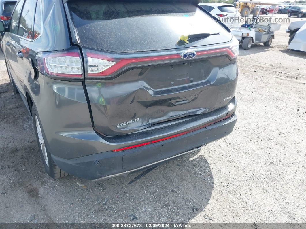 2015 Ford Edge Sel Серый vin: 2FMPK3J87FBC09592