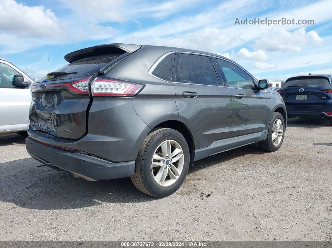 2015 Ford Edge Sel Серый vin: 2FMPK3J87FBC09592