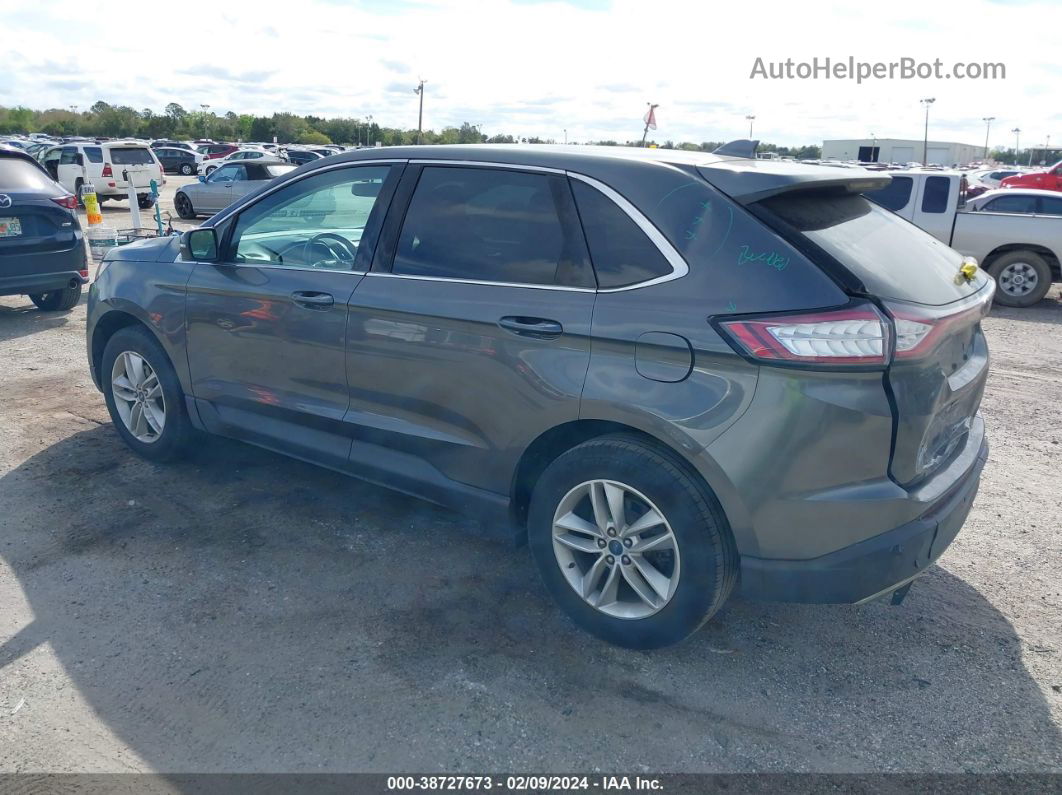 2015 Ford Edge Sel Серый vin: 2FMPK3J87FBC09592