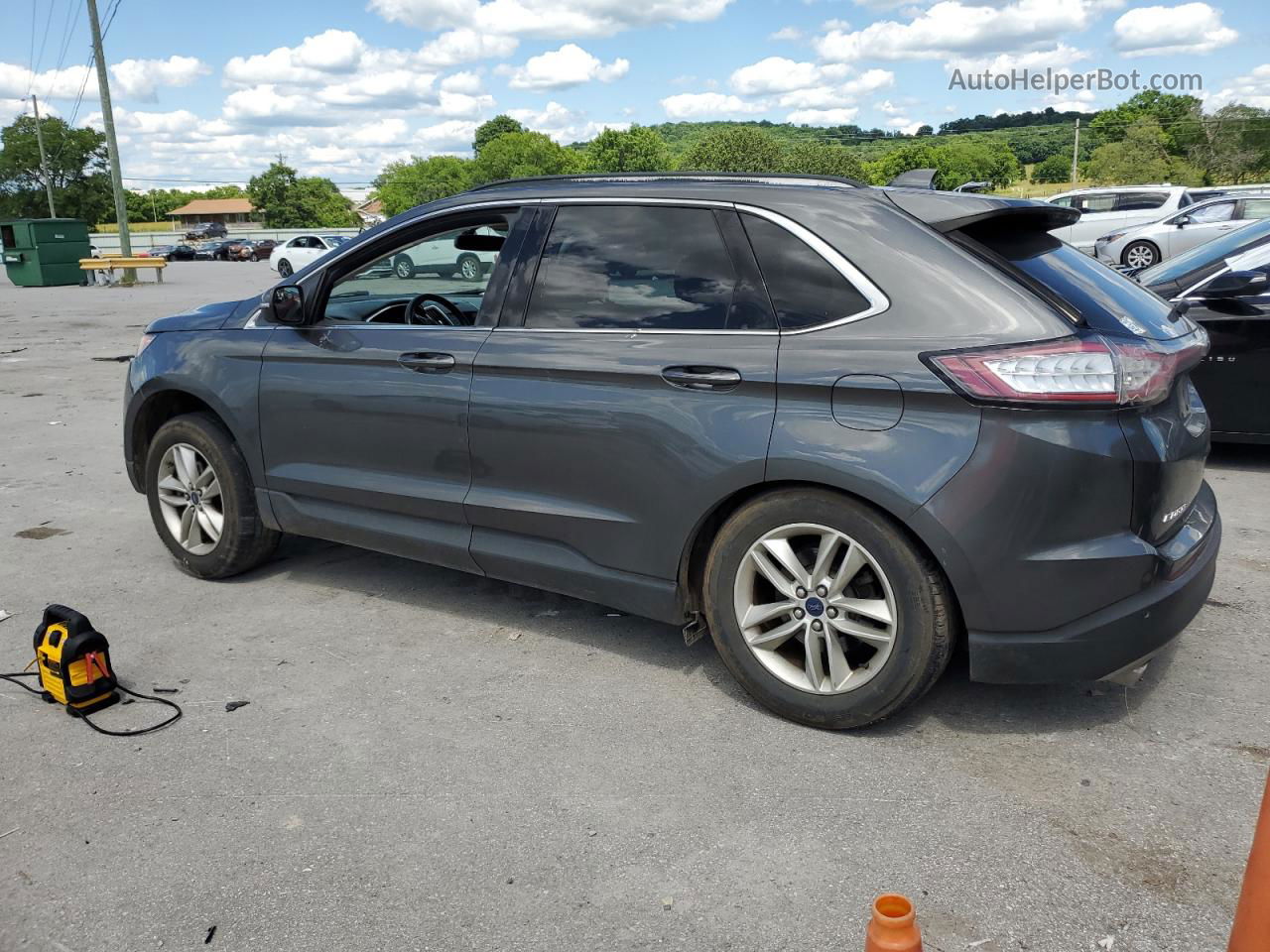 2016 Ford Edge Sel Gray vin: 2FMPK3J87GBB95257