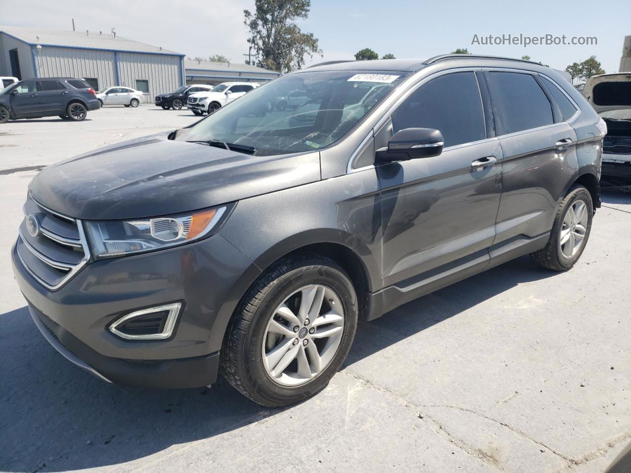 2017 Ford Edge Sel Gray vin: 2FMPK3J87HBB42902