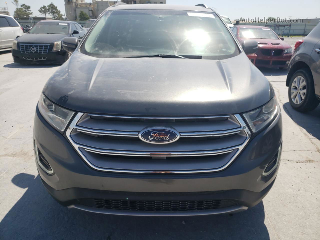 2017 Ford Edge Sel Gray vin: 2FMPK3J87HBB42902