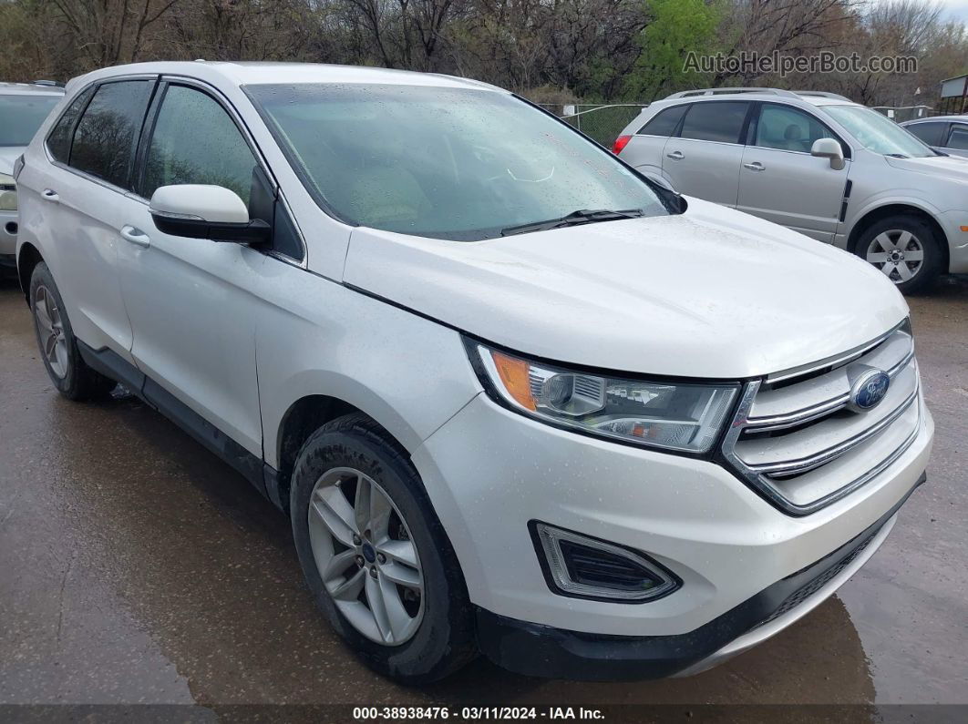 2017 Ford Edge Sel White vin: 2FMPK3J88HBB95902