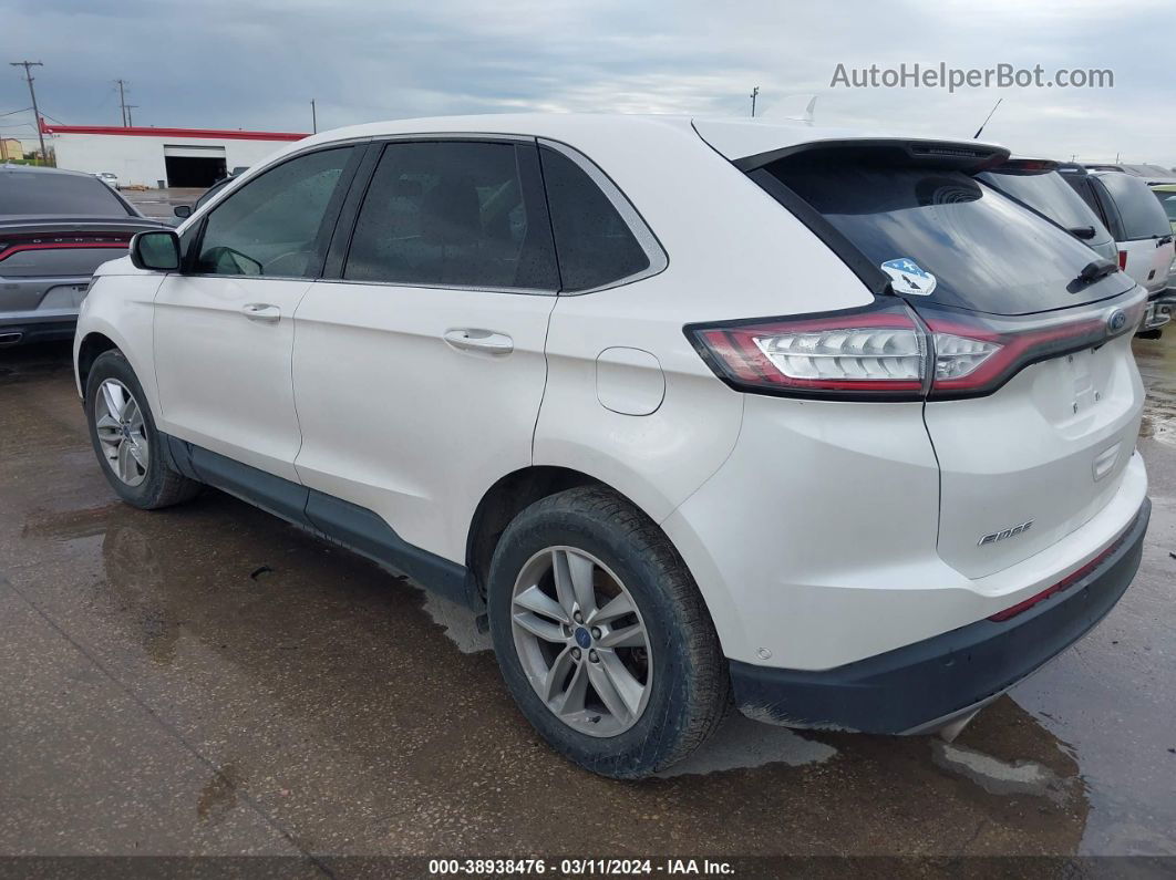 2017 Ford Edge Sel White vin: 2FMPK3J88HBB95902