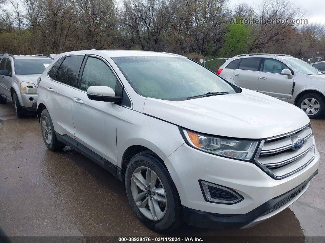 2017 Ford Edge Sel White vin: 2FMPK3J88HBB95902