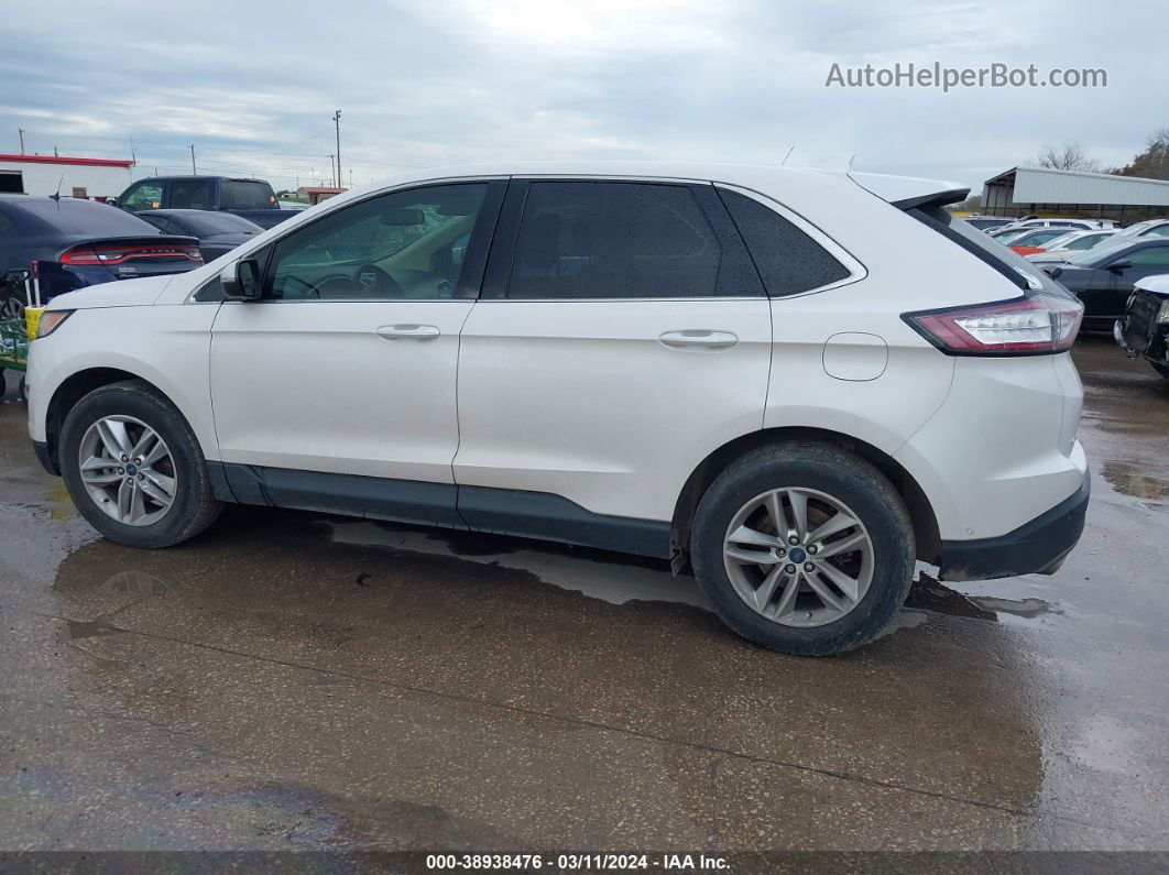 2017 Ford Edge Sel White vin: 2FMPK3J88HBB95902