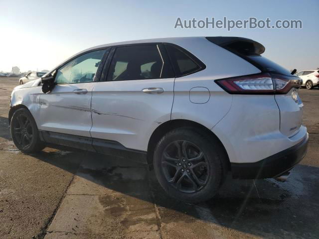 2018 Ford Edge Sel White vin: 2FMPK3J88JBB73288