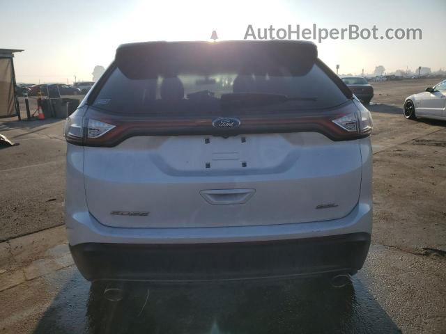 2018 Ford Edge Sel White vin: 2FMPK3J88JBB73288