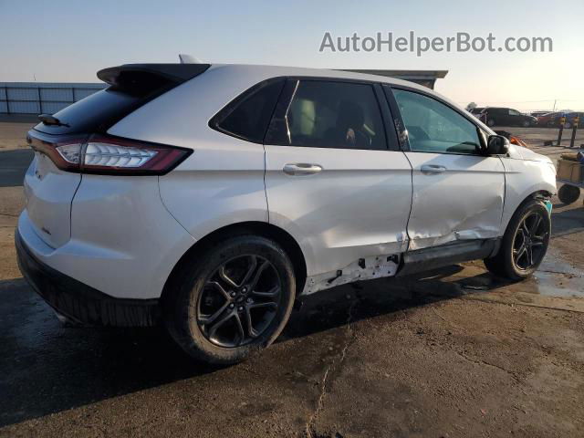 2018 Ford Edge Sel White vin: 2FMPK3J88JBB73288