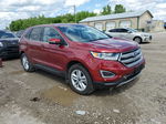 2018 Ford Edge Sel Burgundy vin: 2FMPK3J88JBC10503