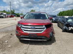 2018 Ford Edge Sel Burgundy vin: 2FMPK3J88JBC10503