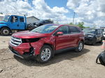 2018 Ford Edge Sel Burgundy vin: 2FMPK3J88JBC10503