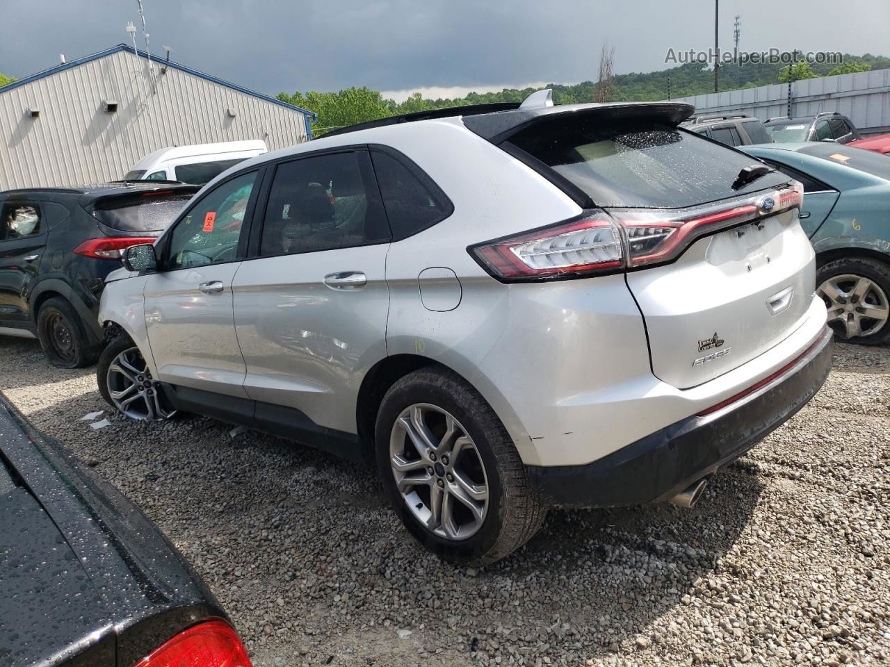 2018 Ford Edge Sel Серебряный vin: 2FMPK3J88JBC36227