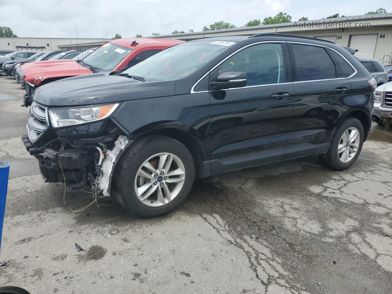 2018 Ford Edge Sel Black vin: 2FMPK3J88JBC43369