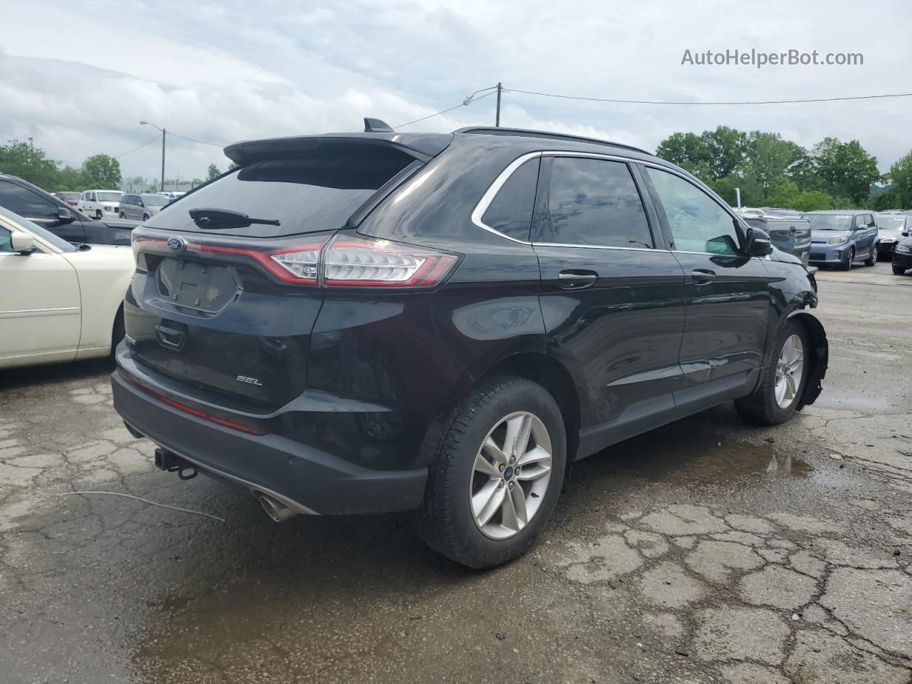 2018 Ford Edge Sel Black vin: 2FMPK3J88JBC43369