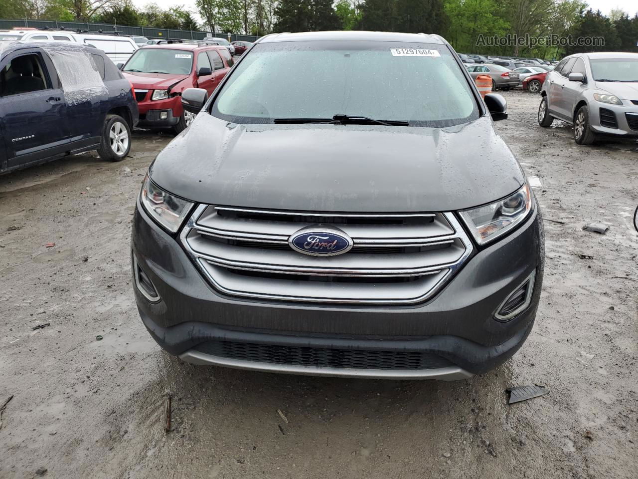 2016 Ford Edge Sel Серый vin: 2FMPK3J89GBB42981