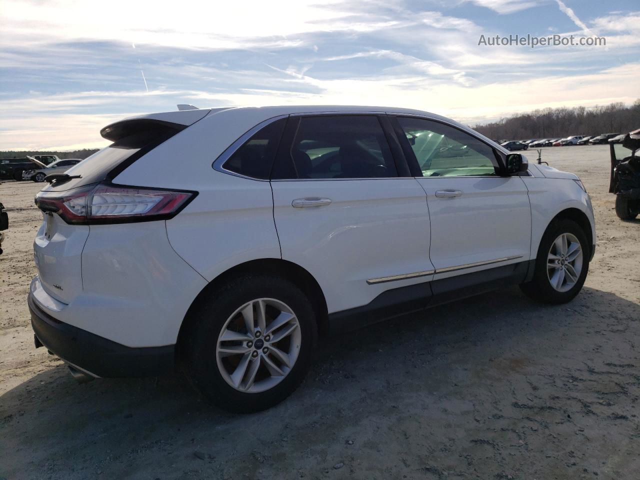 2016 Ford Edge Sel White vin: 2FMPK3J89GBC39808