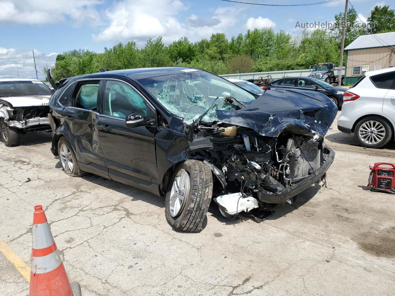 2017 Ford Edge Sel Black vin: 2FMPK3J89HBB62262