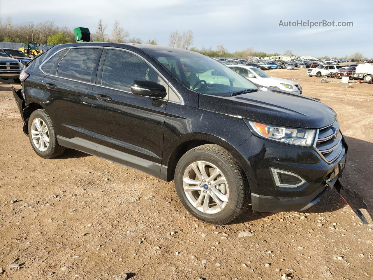 2017 Ford Edge Sel Black vin: 2FMPK3J89HBC43519