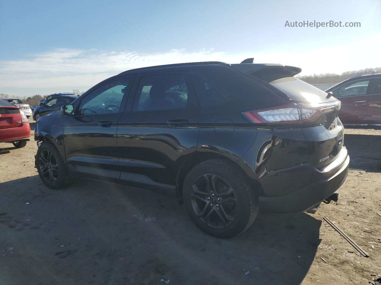 2018 Ford Edge Sel Черный vin: 2FMPK3J89JBB16744