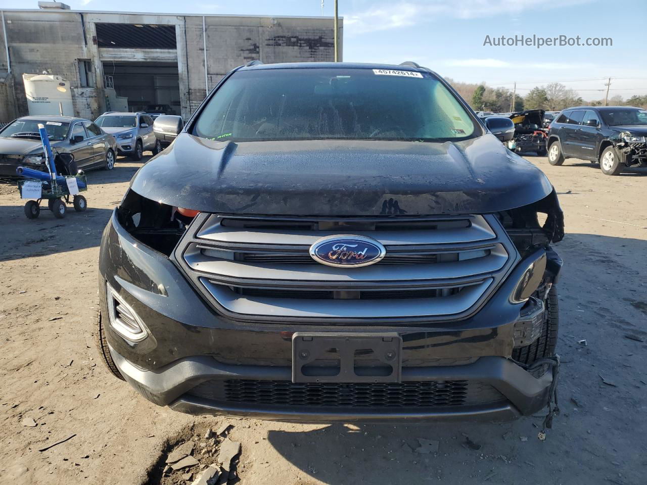 2018 Ford Edge Sel Black vin: 2FMPK3J89JBB16744