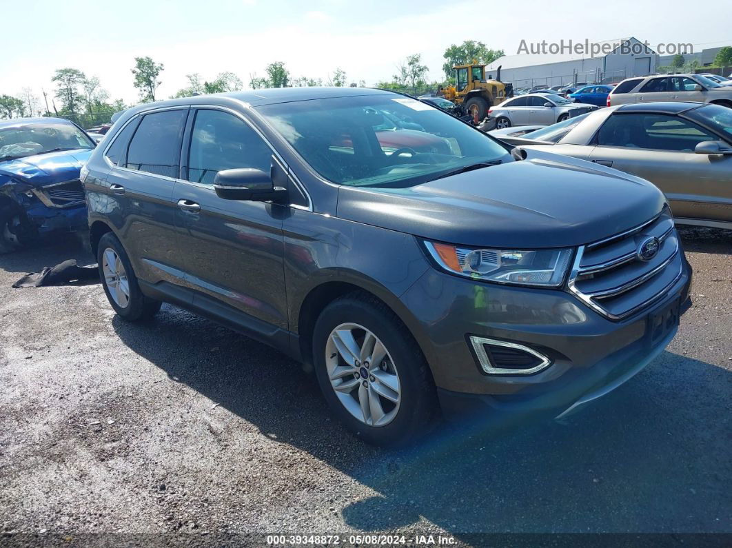 2016 Ford Edge Sel Gray vin: 2FMPK3J8XGBC05537