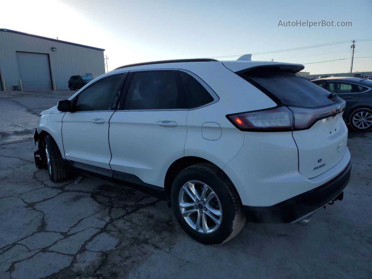 2016 Ford Edge Sel White vin: 2FMPK3J8XGBC30986