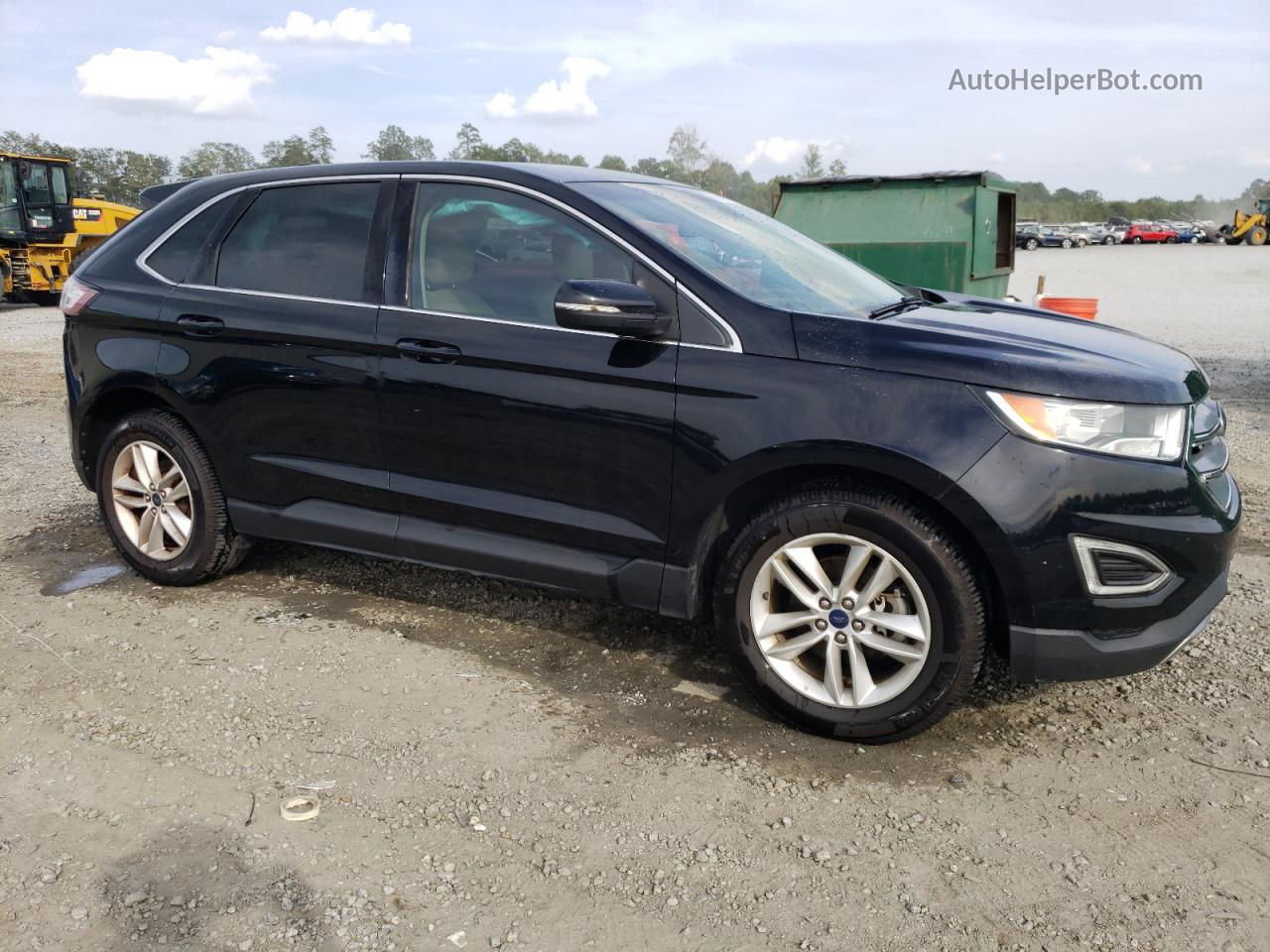 2016 Ford Edge Sel Черный vin: 2FMPK3J8XGBC49487