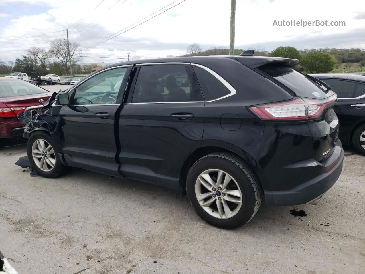 2016 Ford Edge Sel Черный vin: 2FMPK3J90GBB13202