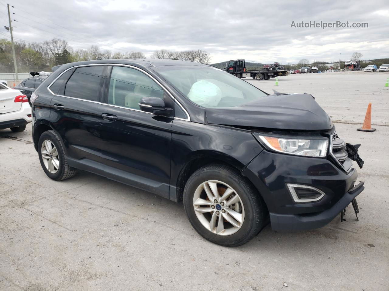 2016 Ford Edge Sel Черный vin: 2FMPK3J90GBB13202