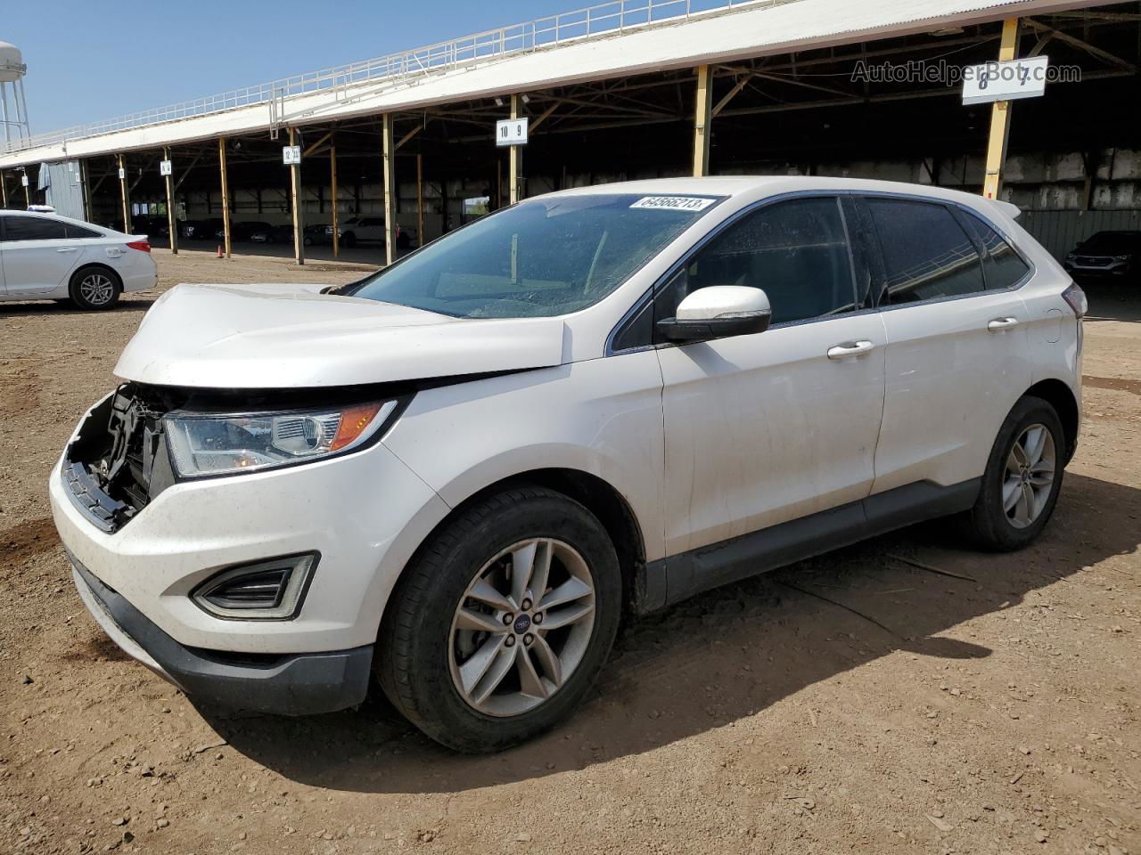 2016 Ford Edge Sel White vin: 2FMPK3J90GBB47561