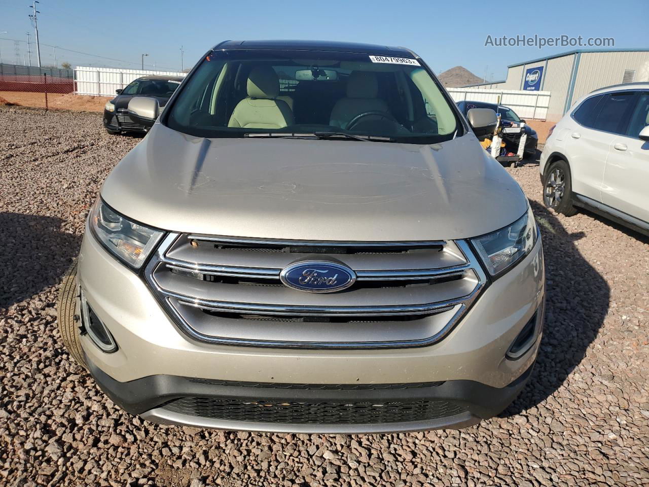 2017 Ford Edge Sel Gold vin: 2FMPK3J90HBC68950