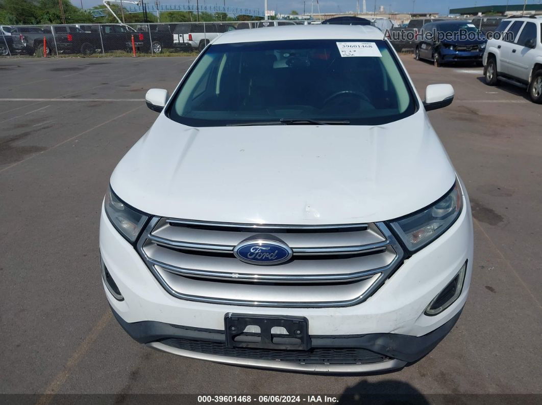 2018 Ford Edge Sel White vin: 2FMPK3J90JBB19332