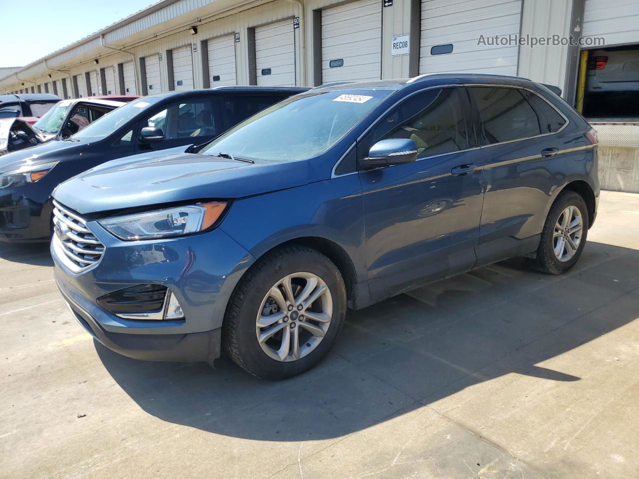 2019 Ford Edge Sel Blue vin: 2FMPK3J90KBB85493