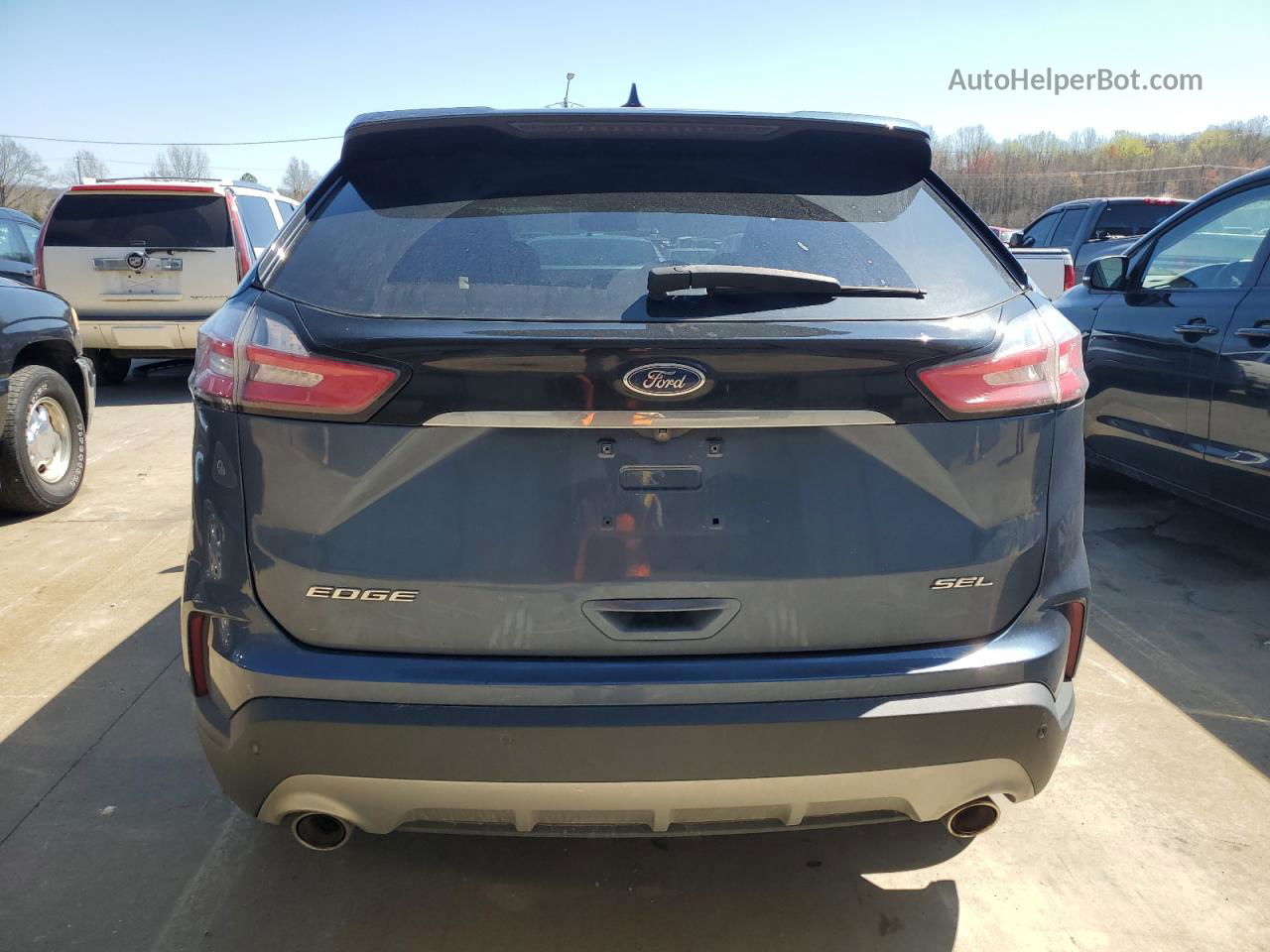 2019 Ford Edge Sel Blue vin: 2FMPK3J90KBB85493