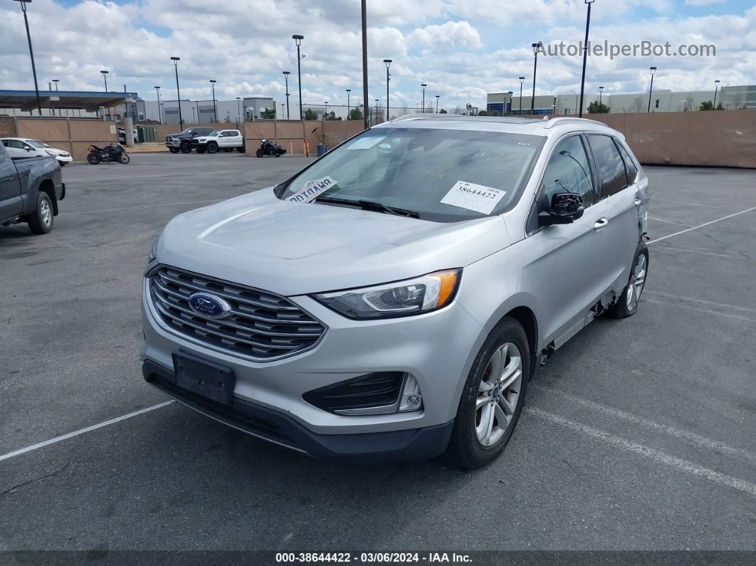 2019 Ford Edge Sel Silver vin: 2FMPK3J90KBC63206