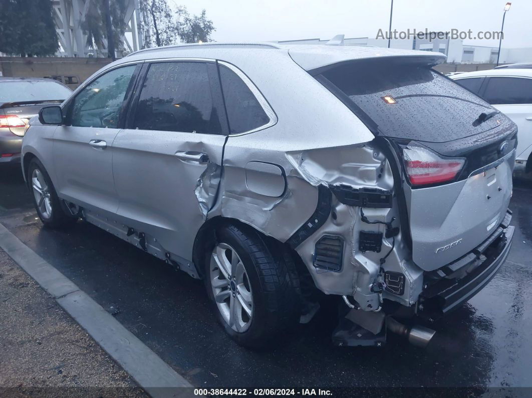 2019 Ford Edge Sel Silver vin: 2FMPK3J90KBC63206