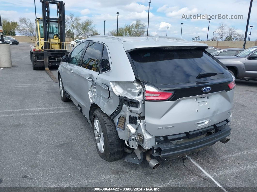 2019 Ford Edge Sel Silver vin: 2FMPK3J90KBC63206